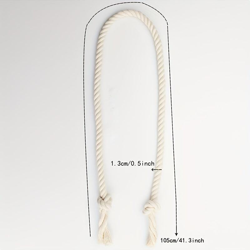2pcs Curtain Tiebacks Rope Cotton Linen Curtain Ties