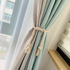 2pcs Curtain Tiebacks Rope Cotton Linen Curtain Ties