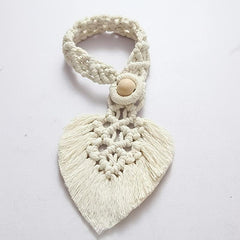 Boho Style Curtain Tie Holdbacks Hand Woven Rope