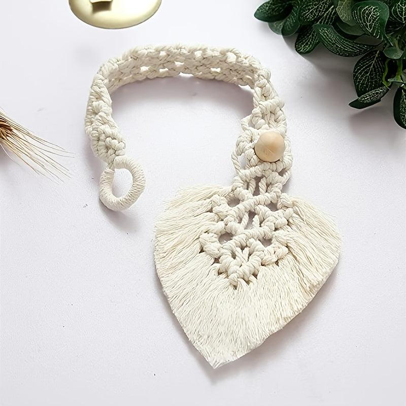 Boho Style Curtain Tie Holdbacks Hand Woven Rope