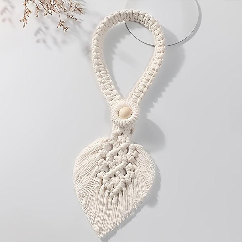 Boho Style Curtain Tie Holdbacks Hand Woven Rope