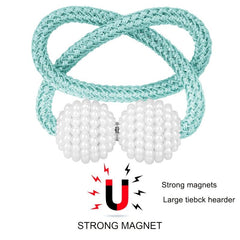 2pcs Pearl Magnetic Tiebacks for Window Drapes