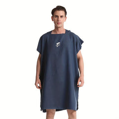 Quick Drying Hooded Bathrobe Towel with Large Cuff