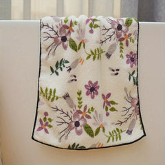 1pc Flower Pattern Soft Bath Towel Absorbent Non shedding Bath Towel
