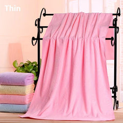 Soft Microfiber Absorbent Bath Towel - Large Cotton Shower Towel
