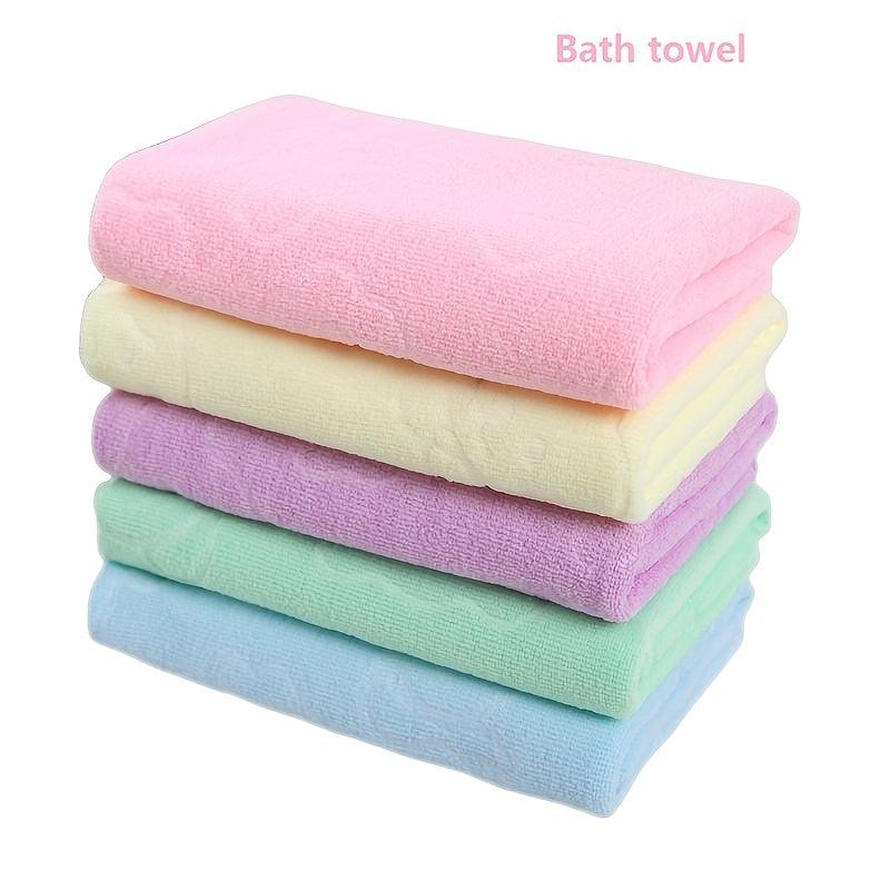 Soft Microfiber Absorbent Bath Towel - Large Cotton Shower Towel