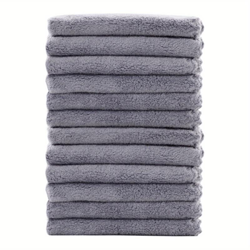 Coral Fleece Washcloth Handkerchiefs Soft Absorbent Towel