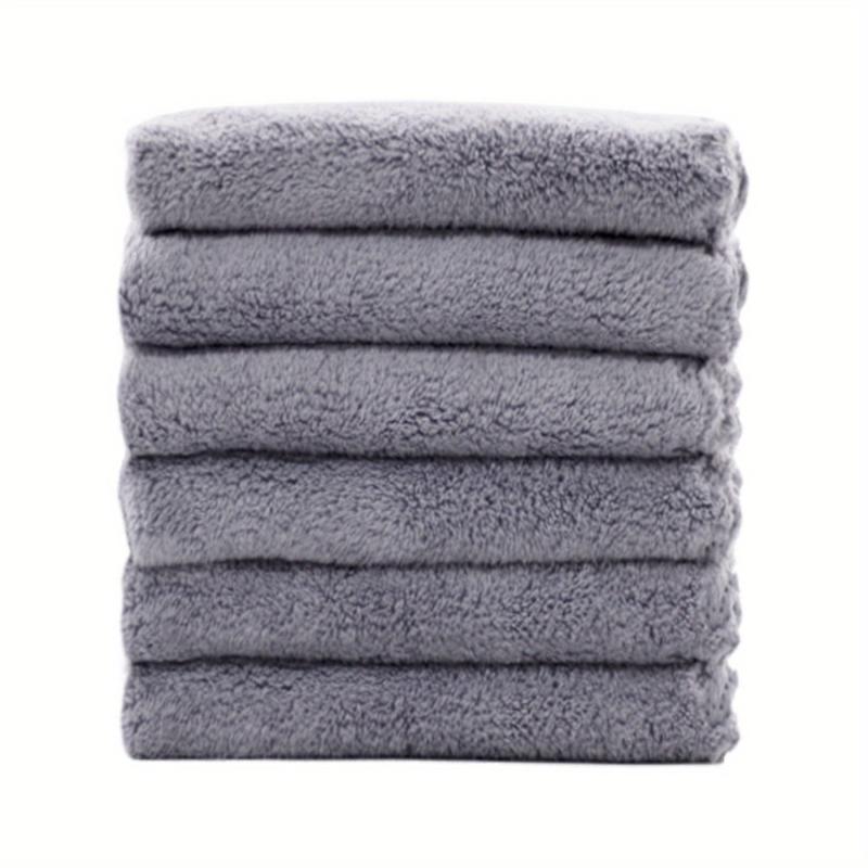 Coral Fleece Washcloth Handkerchiefs Soft Absorbent Towel