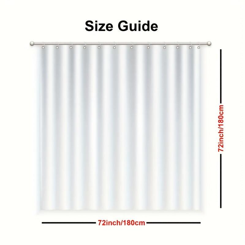 Yellow Lemon Pattern Shower Curtain 72in
