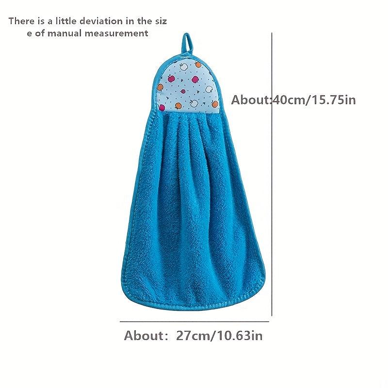 Coral Fleece Absorbent Hanging Towel for Bathroom & Kitchen