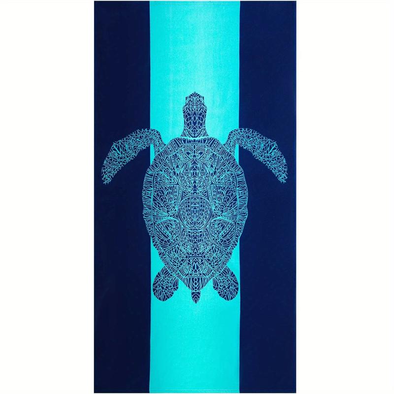 Extra Large Tropical Pattern Beach Towel Soft and Absorbent for Swim Camping