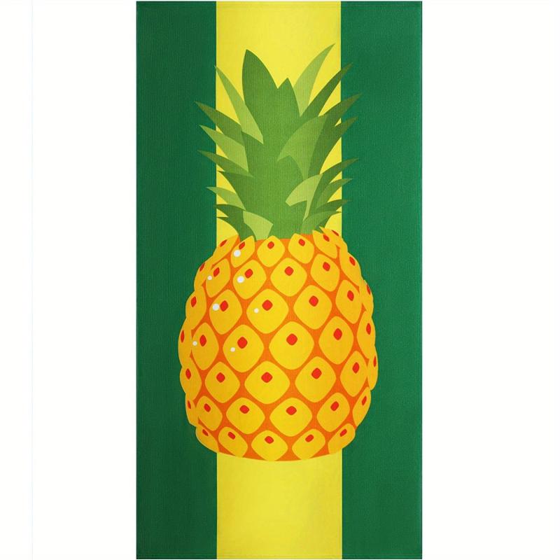 Extra Large Tropical Pattern Beach Towel Soft and Absorbent for Swim Camping
