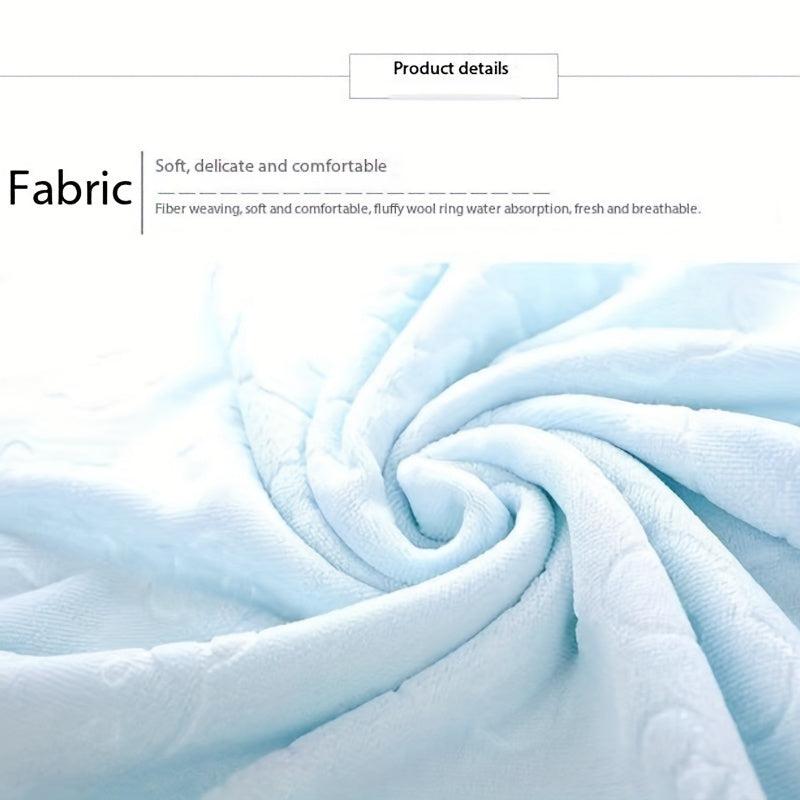 Plain Embossed Soft Bath Towel Quick Dry Absorbent Bath Towel 55 Inch