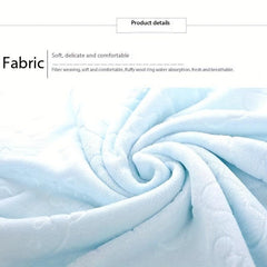 Plain Embossed Soft Bath Towel Quick Dry Absorbent Bath Towel 55 Inch
