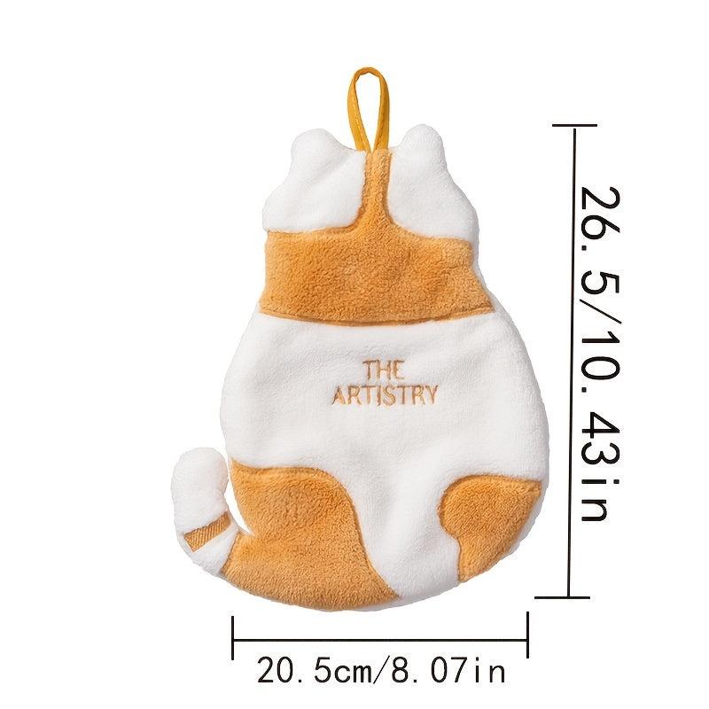 Soft Coral Fleece Hand Towel for Home & Bathroom Use