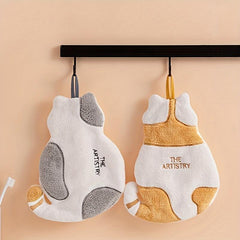 Soft Coral Fleece Hand Towel for Home & Bathroom Use