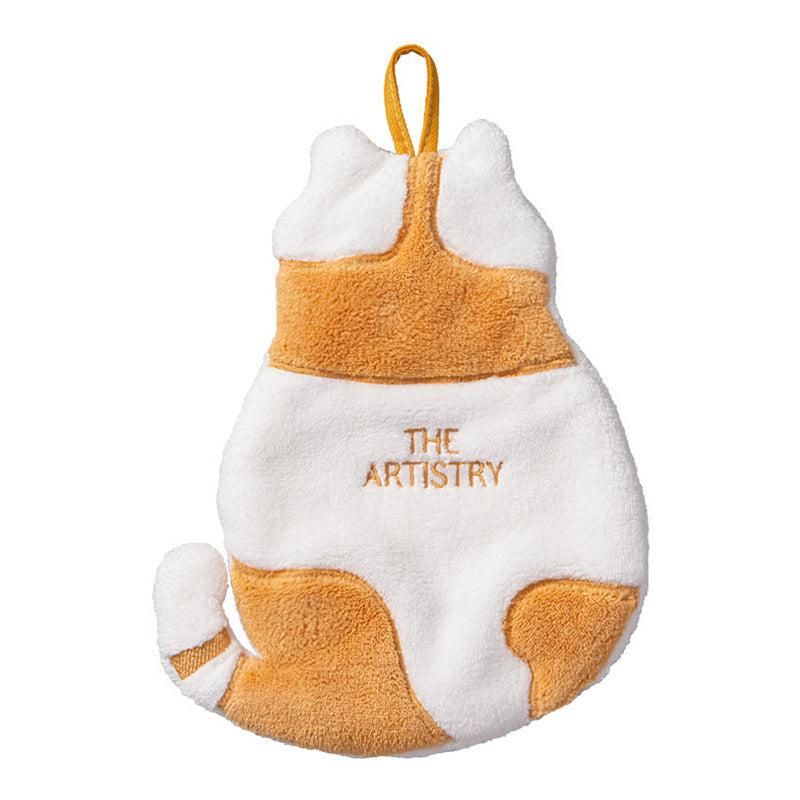 Soft Coral Fleece Hand Towel for Home & Bathroom Use