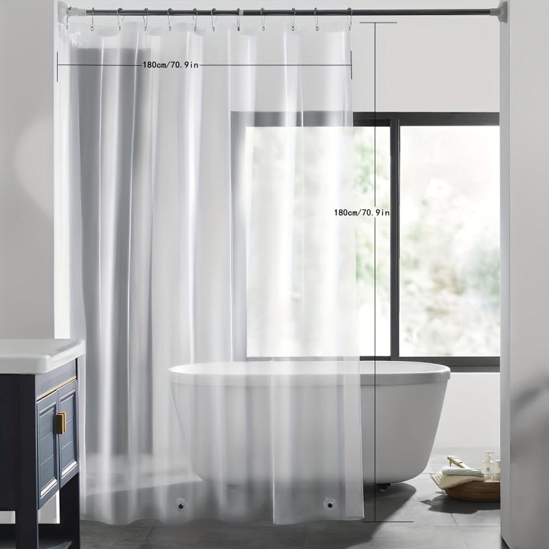 Clear Shower Curtain Waterproof Liner with Magnet