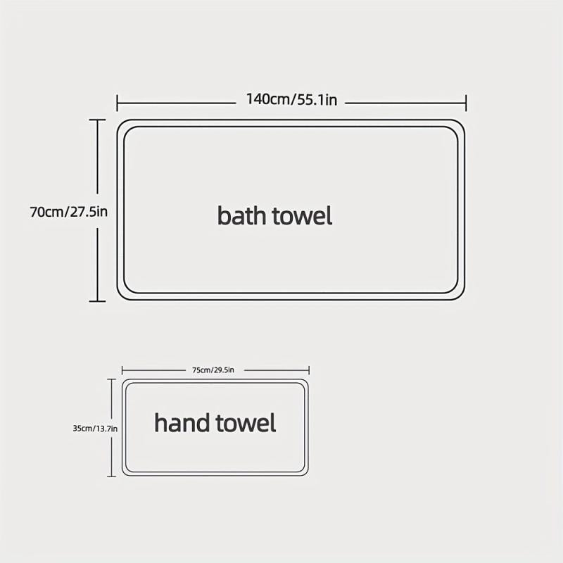 Macaroon Hand and Bath Towel Set, Absorbent and Soft Bathroom Shower Tool