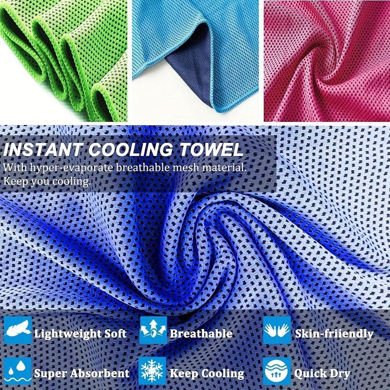 3pcs Cooling Towel Quick Drying Sport Towel for Yoga Gym Camping