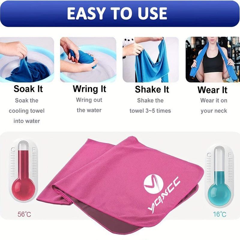 3pcs Cooling Towel Quick Drying Sport Towel for Yoga Gym Camping