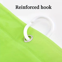 Green PEVA Waterproof Shower Curtain 180x180cm
