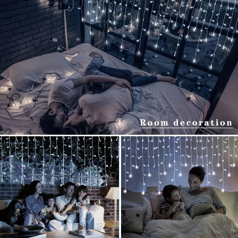 300 LEDs Curtain Fairy Lights USB 8 Lighting Modes for Party Garden Bedroom