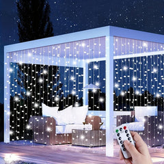 300 LEDs Curtain Fairy Lights USB 8 Lighting Modes for Party Garden Bedroom