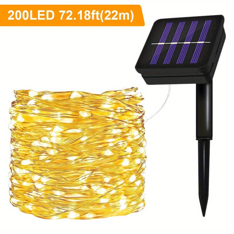 Outdoor Solar String Lights Garden Decorative Waterproof LED Fairy Lamp