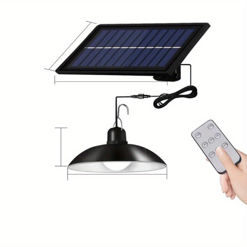 Solar Pendant Lights Dual Head Remote Control IP65 Waterproof