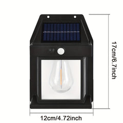Outdoor Solar Wall Lanterns with Motion Sensor