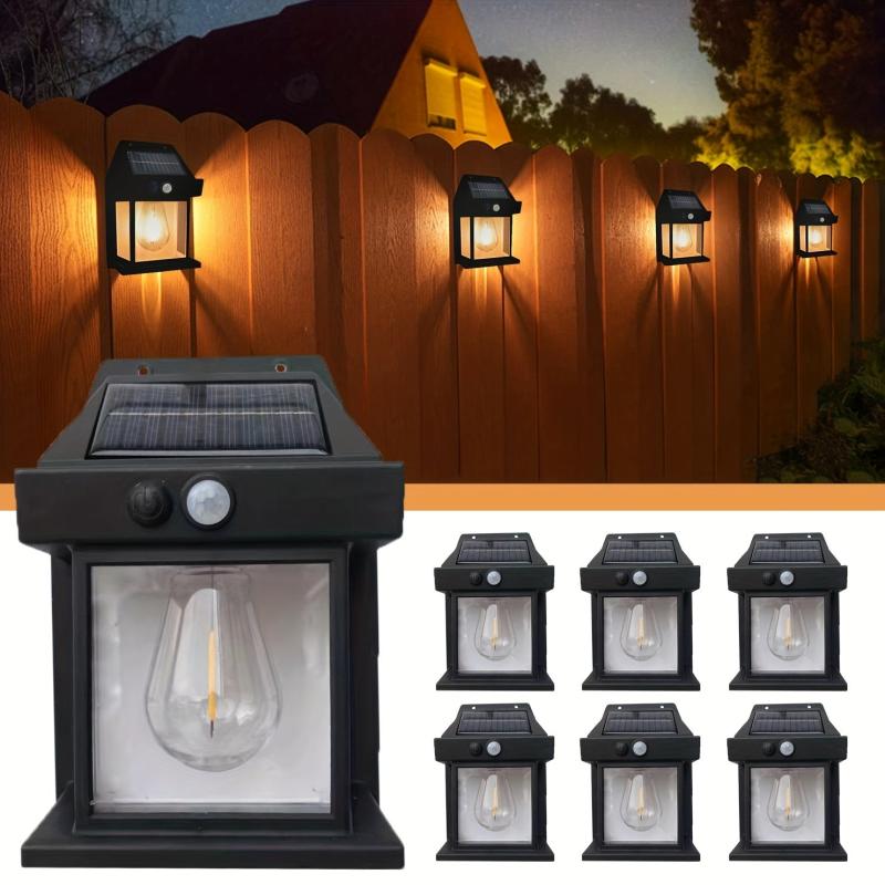 Outdoor Solar Wall Lanterns with Motion Sensor