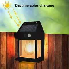 Outdoor Solar Wall Lanterns with Motion Sensor