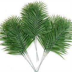 12pcs Artificial Tropical Palm Leaves Stems Scene Decor Home Wedding Supplies