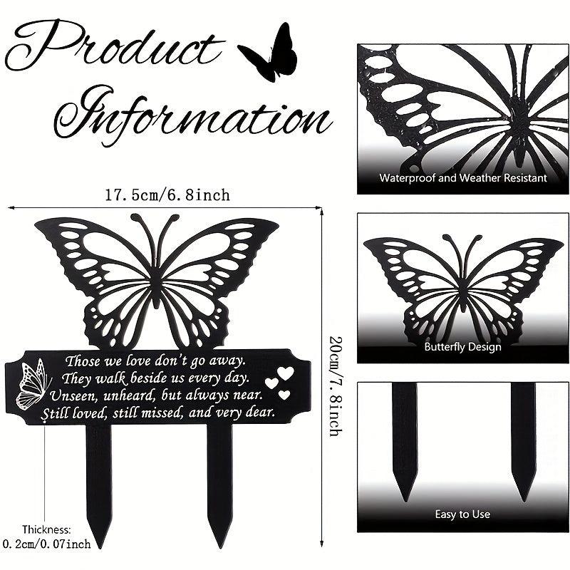 Elegant Butterfly Garden Stakes for Stylish Tomb Decor