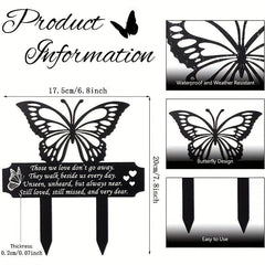 Elegant Butterfly Garden Stakes for Stylish Tomb Decor