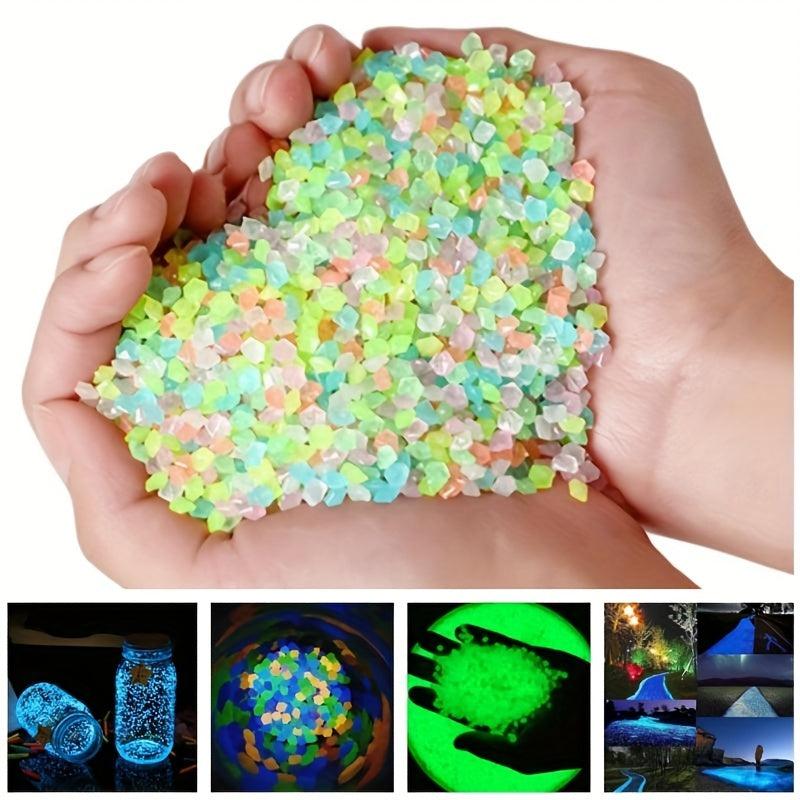 1000 Capsules Luminous Small Stone for Aquarium Fluorescent Vase