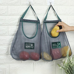 Durable Hanging Mesh Storage Bags for Garlic Potatoes Onions
