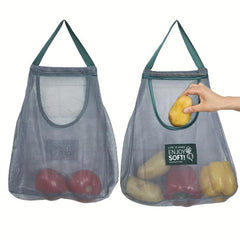 Durable Hanging Mesh Storage Bags for Garlic Potatoes Onions