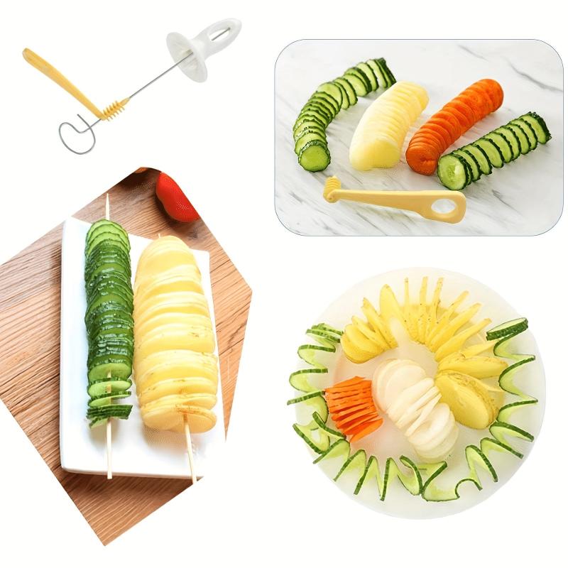 Stainless Steel Potato Slicer Set - Create Delicious Spiral Potato Dishes