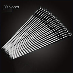 Stainless Steel Barbecue Flat Picks Skewer Hook Needle Set