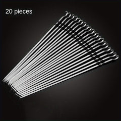 Stainless Steel Barbecue Flat Picks Skewer Hook Needle Set