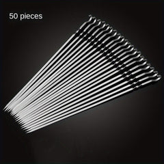 Stainless Steel Barbecue Flat Picks Skewer Hook Needle Set