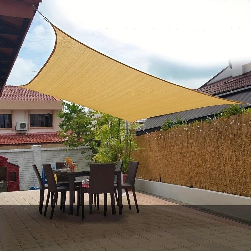 Rectangle Sun Sail Shade 2x4m Breathable Sunscreen Net for Outdoor Activities