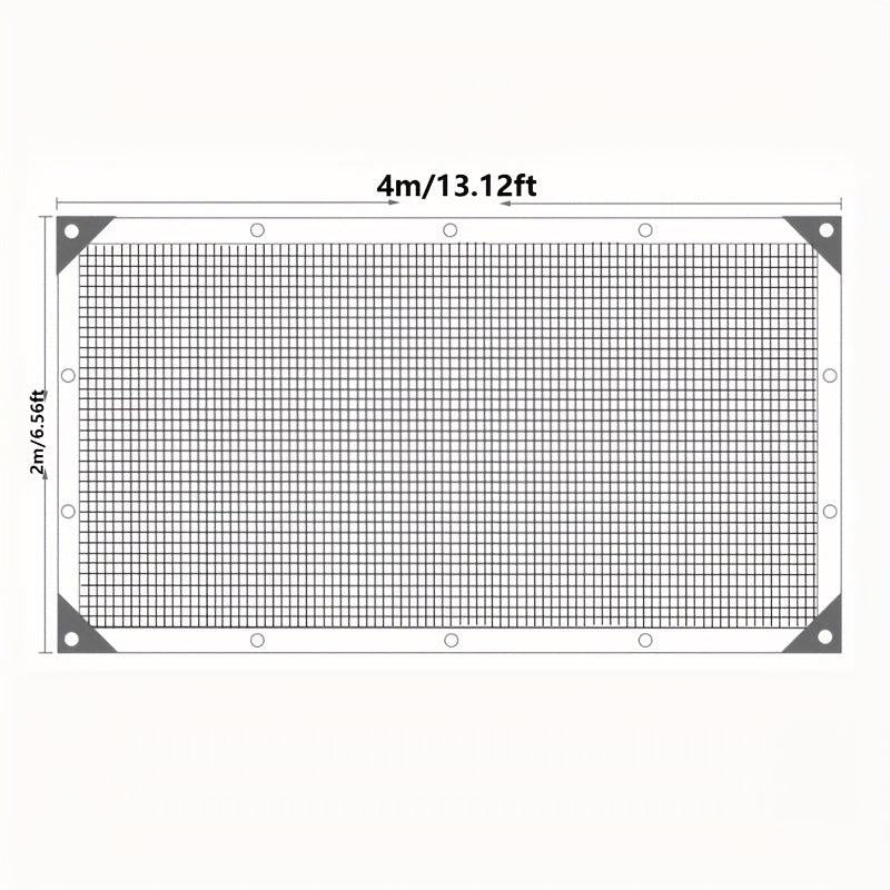 Rectangle Sun Sail Shade 2x4m Breathable Sunscreen Net for Outdoor Activities