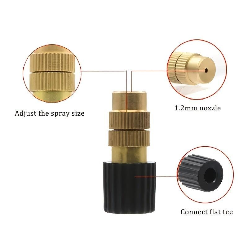5pcs Atomizing Nozzle Plant Spraying Dust Reduction Automatic Watering System