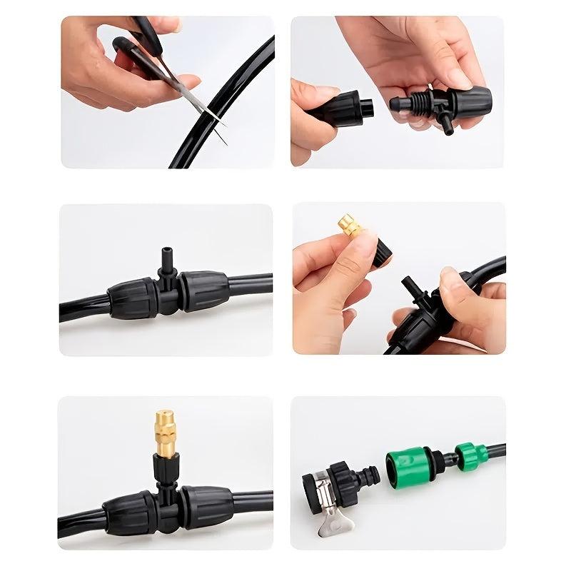 5pcs Atomizing Nozzle Plant Spraying Dust Reduction Automatic Watering System
