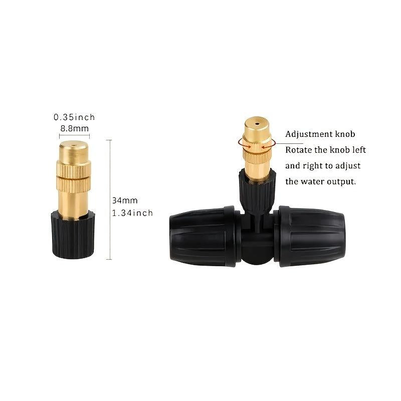 5pcs Atomizing Nozzle Plant Spraying Dust Reduction Automatic Watering System