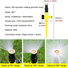 180 Rotating Garden Sprinkler Water Sprayer Yard Lawn Water Sprinkler