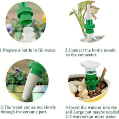 Self Watering Stakes Automatic System for Houseplants & Garden Flowers